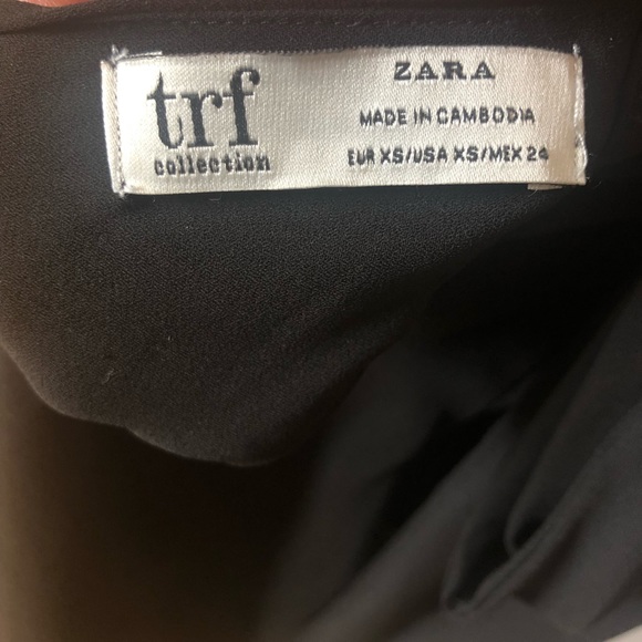 Zara tie-neck sleeveless blouse! Size XS in black - Picture 4 of 4